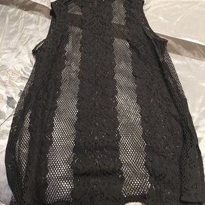 Black lace top